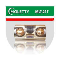 Tổng đại lý phân phối đèn sưởi Moletty 2 bóng thổi gió nóng MLT21T