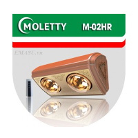 Đèn sưởi Moletty 2 bóng điều khiển từ xa M02HR
