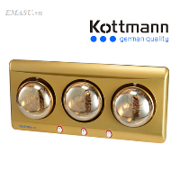 Nhà cung cấp đèn sưởi Kottmann 3 bóng vàng K3BY