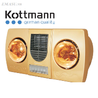 Nơi bán đèn sưởi Kottmann 2 bóng thổi gió nóng K2BHWG