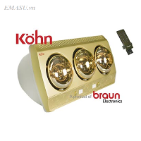 Đèn sưởi nhà tắm Braun (kohn) KP03G