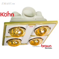 Đèn sưởi nhà tắm Braun Kohn KN04G